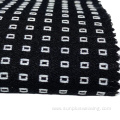 Black white yarn Bengaline fabric for women's Dresses